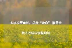 多机构董事长、总裁“换血” 消费金融人才结构调整迫切