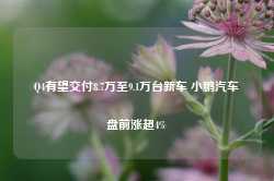 Q4有望交付8.7万至9.1万台新车 小鹏汽车盘前涨超4%