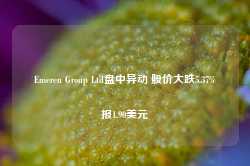 Emeren Group Ltd盘中异动 股价大跌5.37%报1.90美元